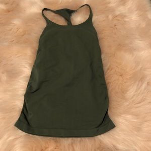Bebe olive green tank top
